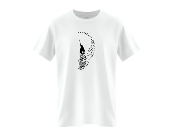 Feather with Birds - File 5 | SVG DXF EPS PNG | USA Gnome Clipart | Cricut Silhouette Cut File - Image 2