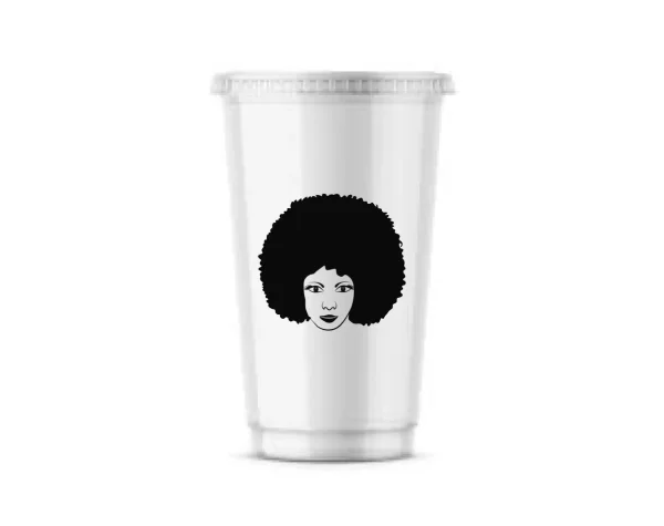 Radiant Afro Beauty – USA Gnome Clipart | Afro Woman SVG | Cricut Silhouette Cut File | DXF PNG EPS - Image 3